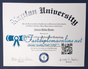 Kaplan University diploma
