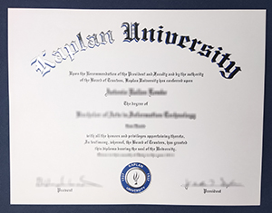Kaplan University diploma
