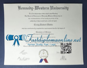 Kennedy-Western University diploma
