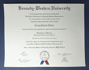 Kennedy-Western University diploma