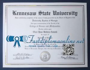Kennesaw State University diploma