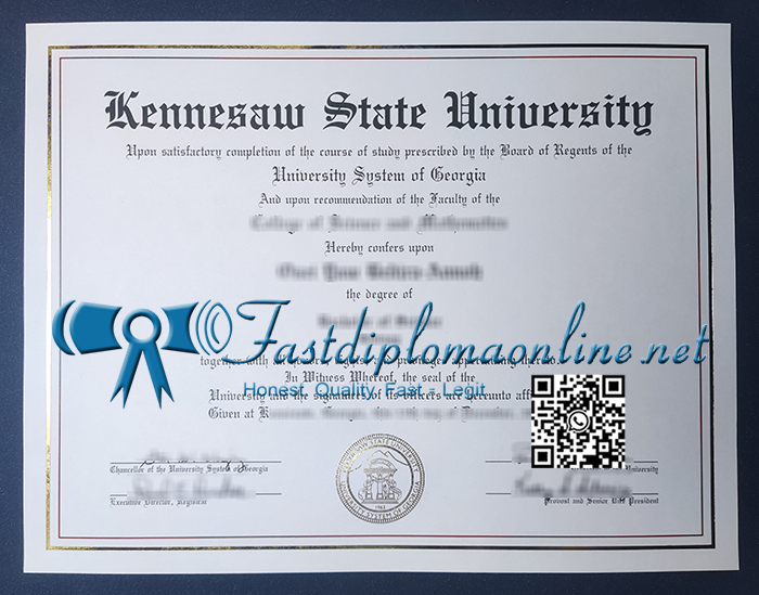 Kennesaw State University diploma