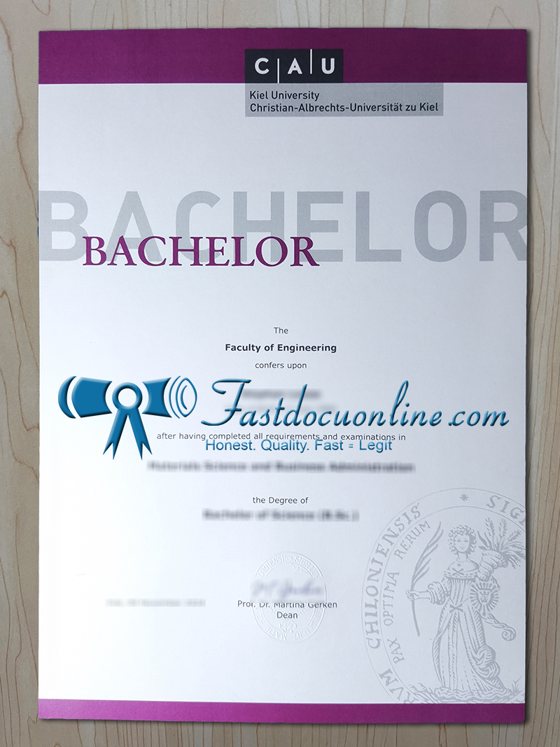 Kiel University diploma