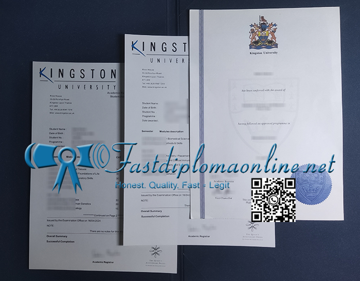 Kingston University transcript