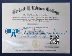 Lehman College diploma