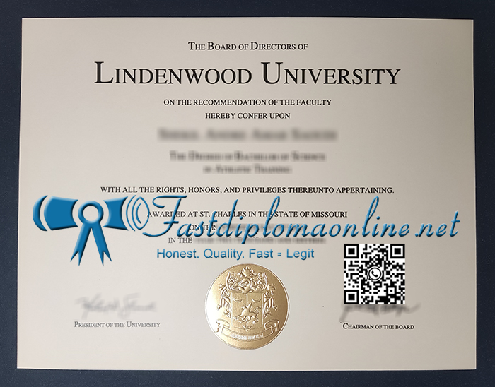 Lindenwood University diploma
