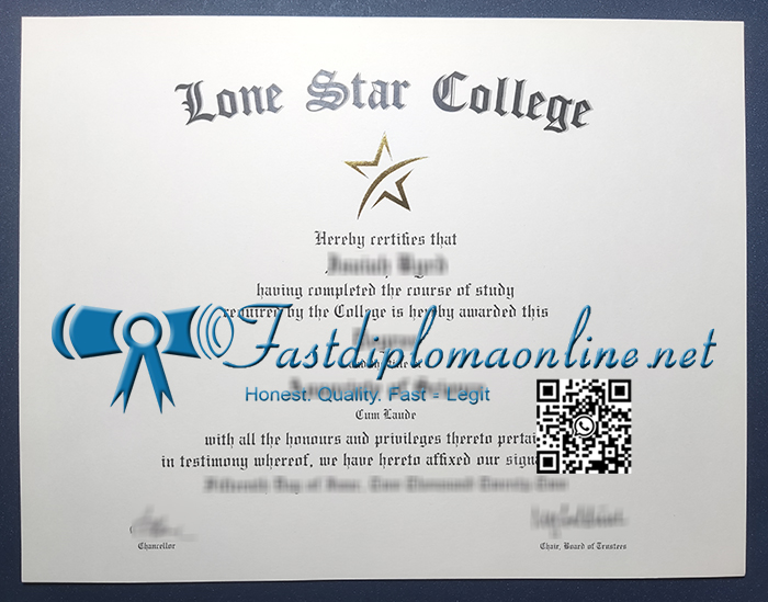 Lone Star College diploma