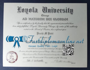 Loyola University Chicago diploma