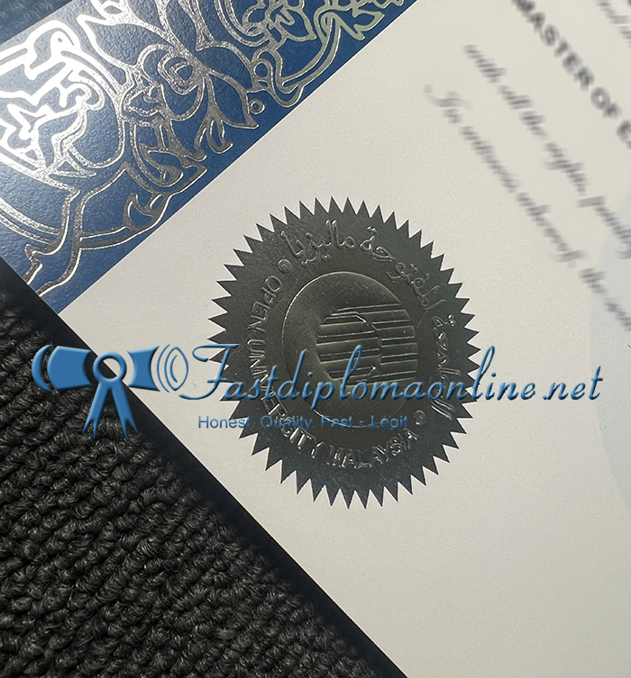 Open University Malaysia diploma hologram