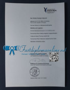 Rhine-Waal University of Applied Sciences diploma