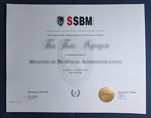 SSBM Geneva diploma