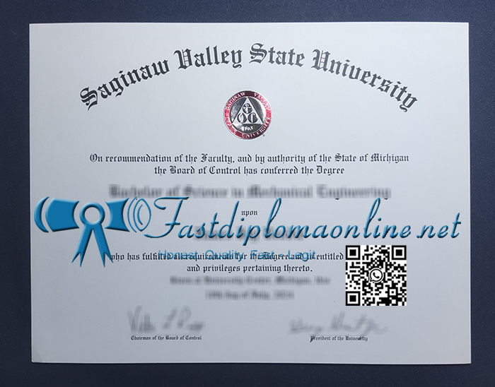 Saginaw Valley State University diploma