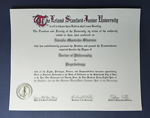 Stanford University diploma
