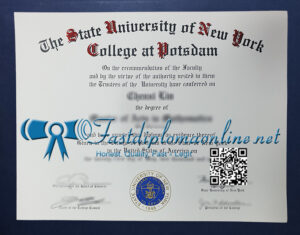 State University of New York at Potsdam diploma