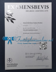 Stockholm University degree