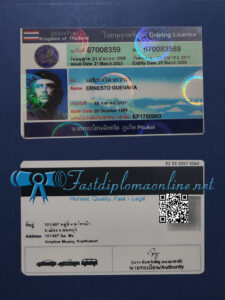 Thailand Driving licence