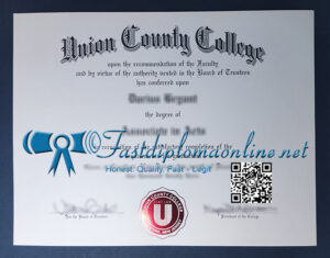 Union County College diploma