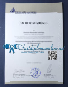 Universität Paderborn diploma