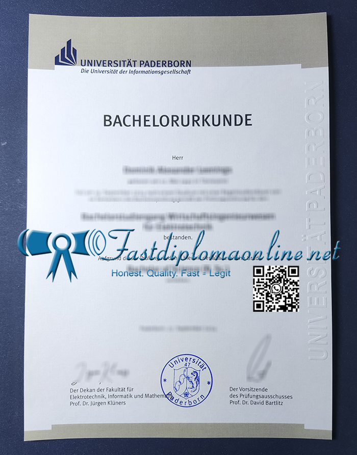 Universität Paderborn diploma
