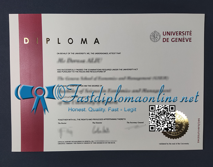 Université de Genève diploma