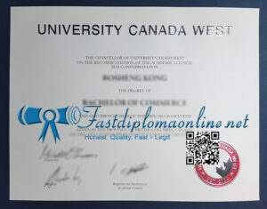 University Canada West diploma