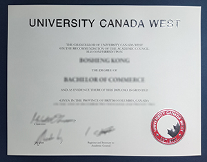 University Canada West diploma
