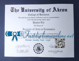 University of Akron diploma