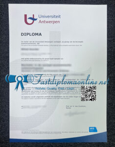 University of Antwerp diploma