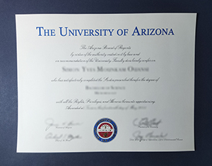 University of Arizona diploma