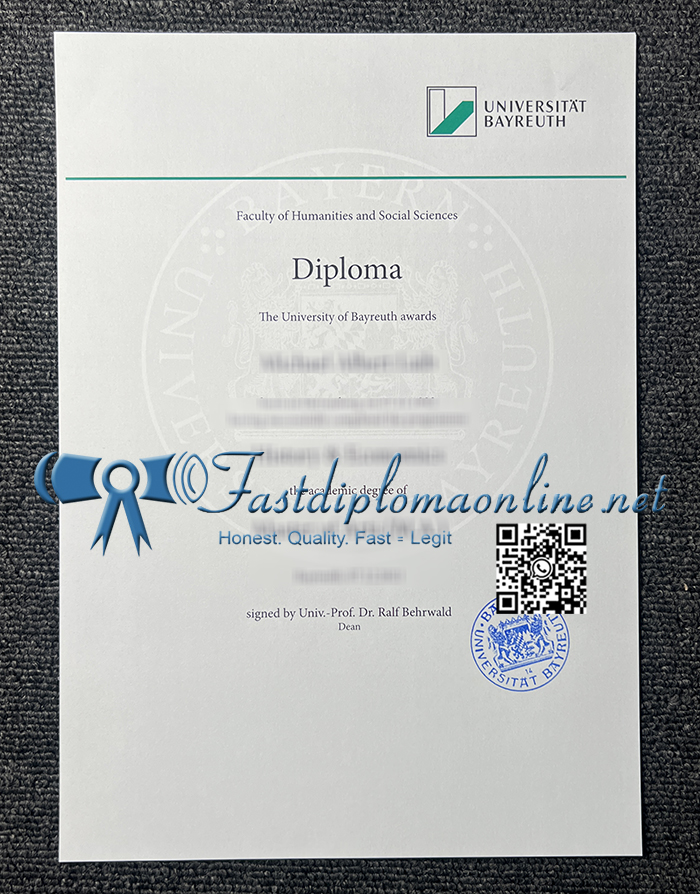 University of Bayreuth diploma