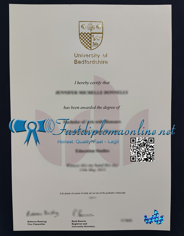 University of Bedfordshire diploma