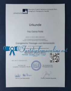 University of Bonn diploma