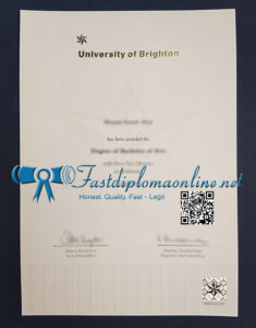 University of Brighton diploma