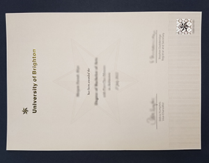 University of Brighton diploma