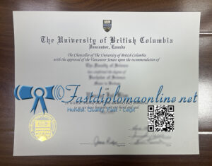University of British Columbia diploma