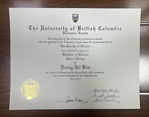 University of British Columbia diploma
