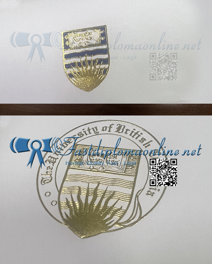 University of British Columbia diploma seal