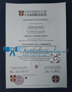 University of Cambridge diploma