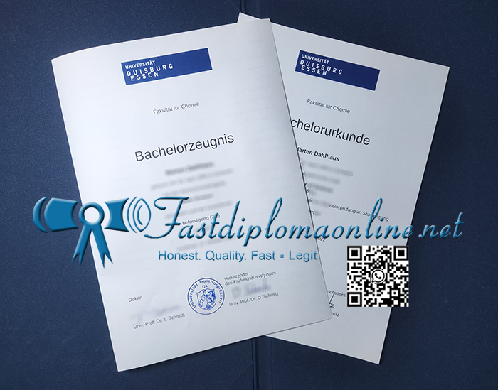 University of Duisburg-Essen diploma
