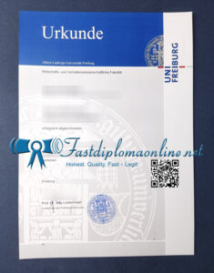 University of Freiburg diploma