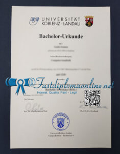 University of Koblenz and Landau diploma