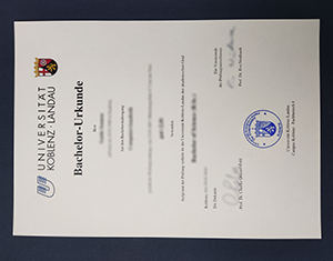 University of Koblenz and Landau diploma