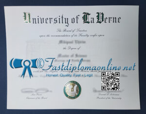 University of La Verne diploma