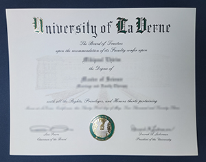 University of La Verne diploma