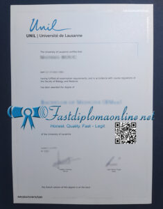 University of Lausanne diploma