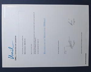 University of Lausanne diploma