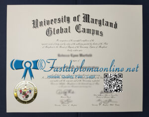 University of Maryland Global Campus diploma