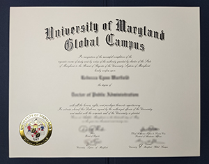 University of Maryland Global Campus diploma