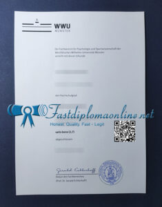 University of Münster diploma