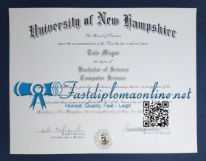 University of New Hampshire diploma